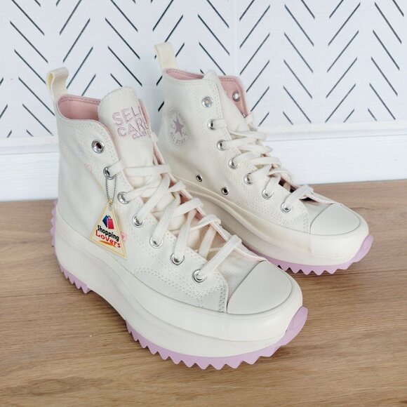 ⭐Converse Run Star Hike Hi Sz 5.5 Men Shoes Snekers Self Care Club Beige A08217C - Picture 6 of 11